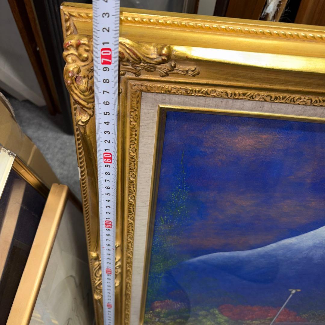 絵画　額縁　油彩画　F15号　アクリル版