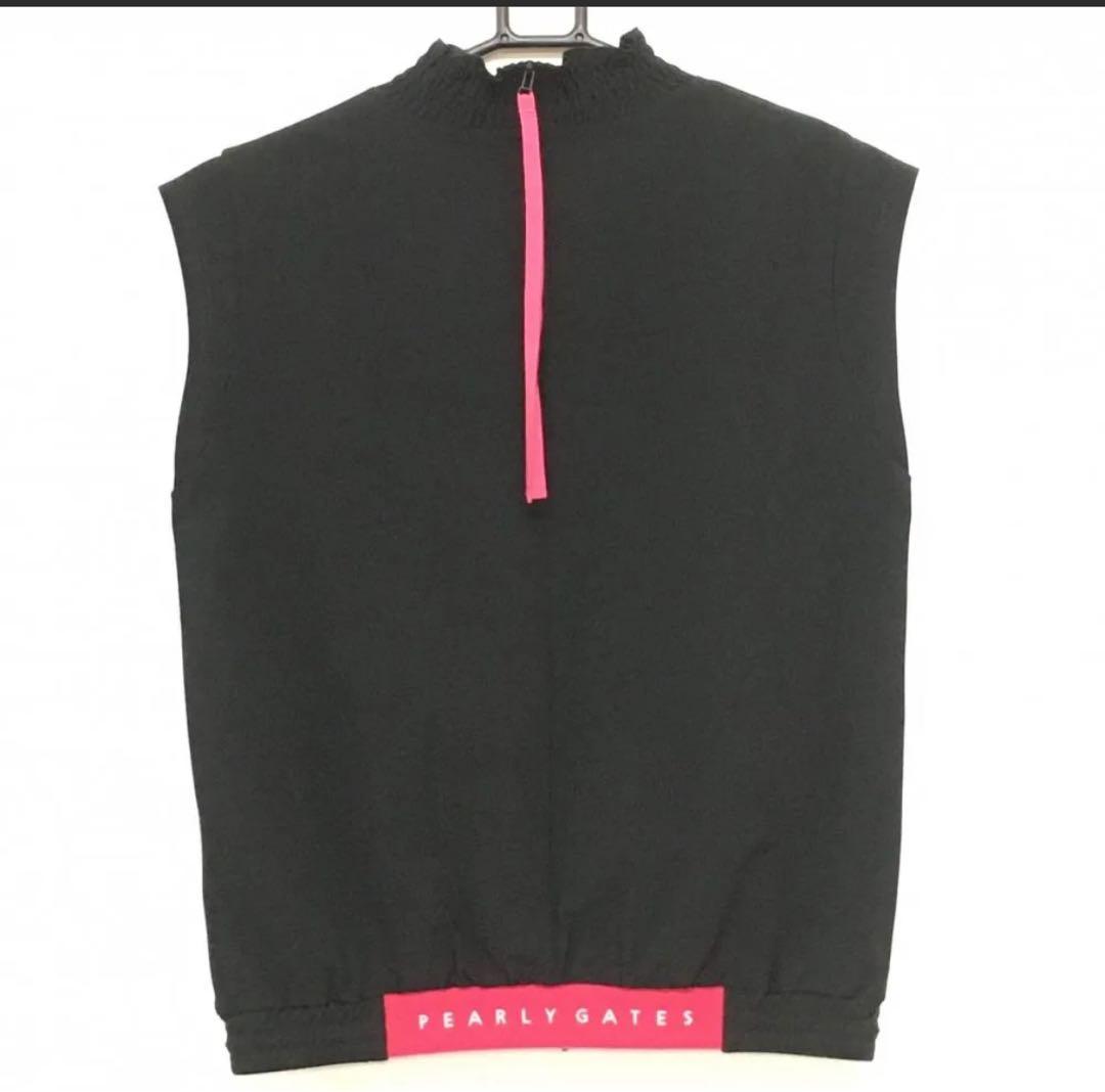 【超美品】パーリーゲイツ ノースリーブハイネックシャツ レディース 1(M)