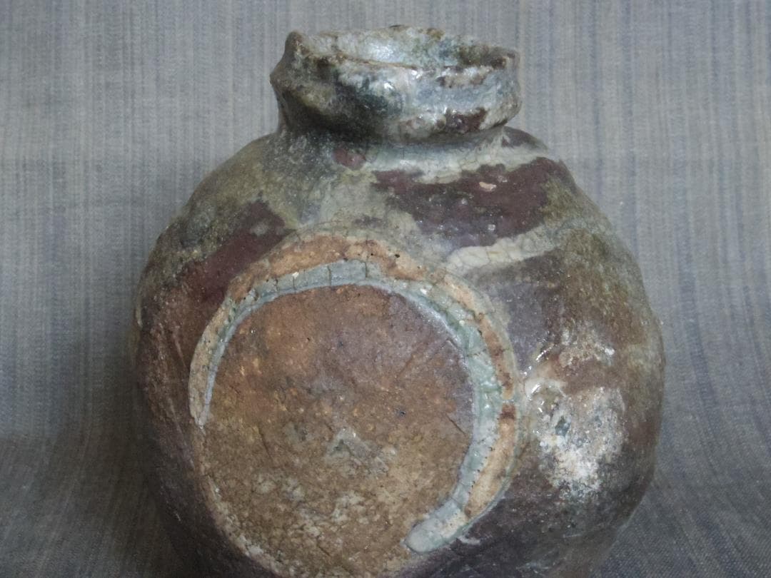 人気作家★大前悟★《焼き締め》花入★希少作