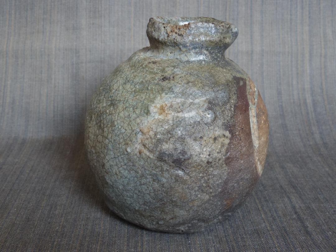 人気作家★大前悟★《焼き締め》花入★希少作