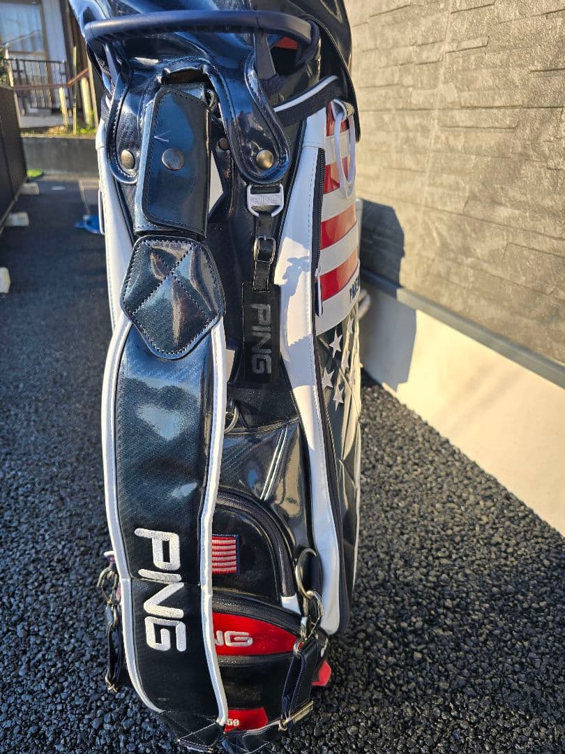 PING キャディバッグ アメリカ国旗デザイン　限定品　おまけ付き