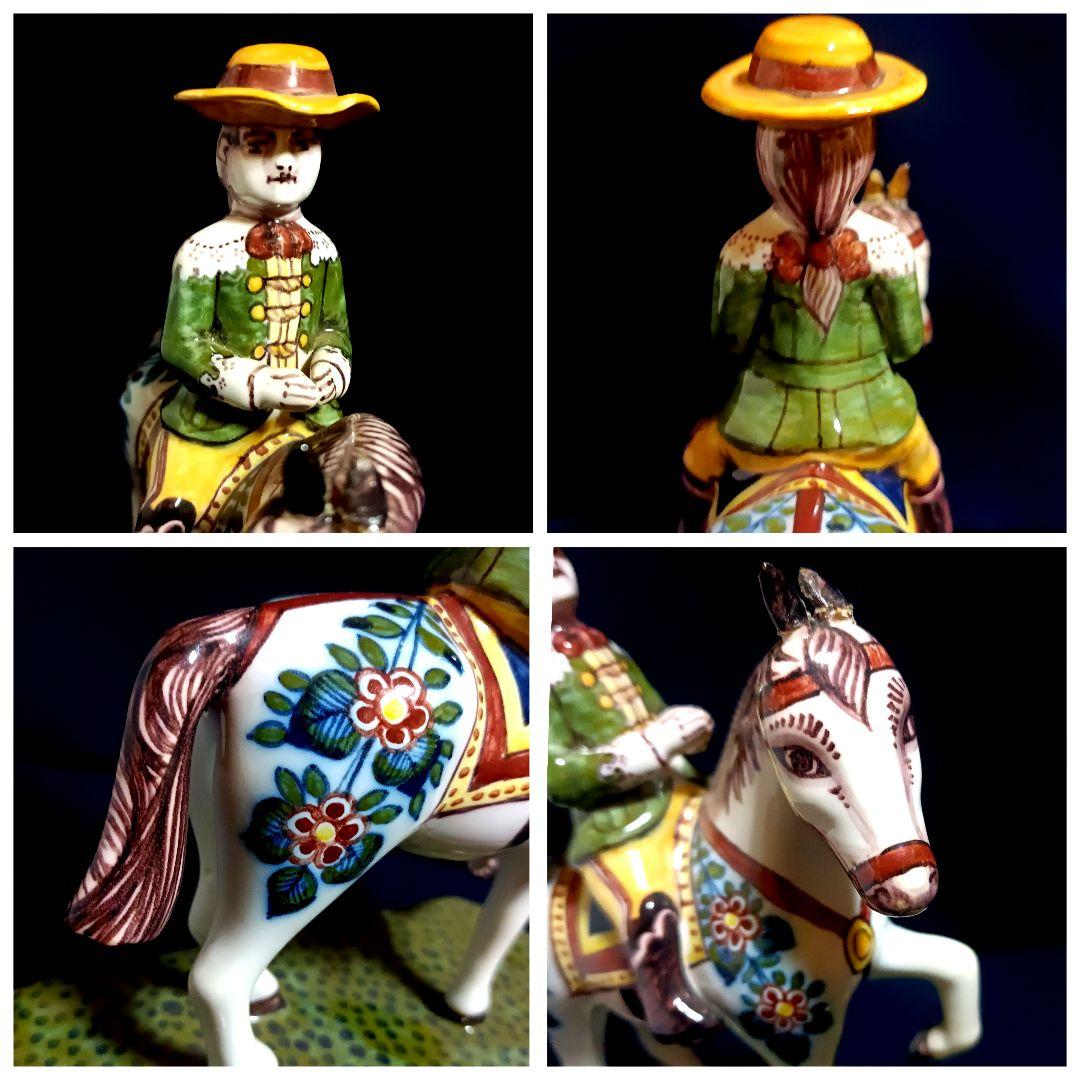 【希少】MAKKUM マッカム 陶器人形 フィギュリン 手描き オランダ製