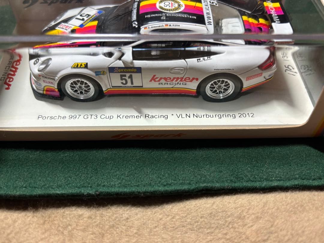 ポルシェ 997後期 GT3 1/43 Spark ミニカー 世界350台限定
