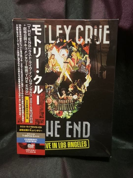 【送料込み】MOTLEY CRUE モトリークルー DVD CD Tシャツ付 L