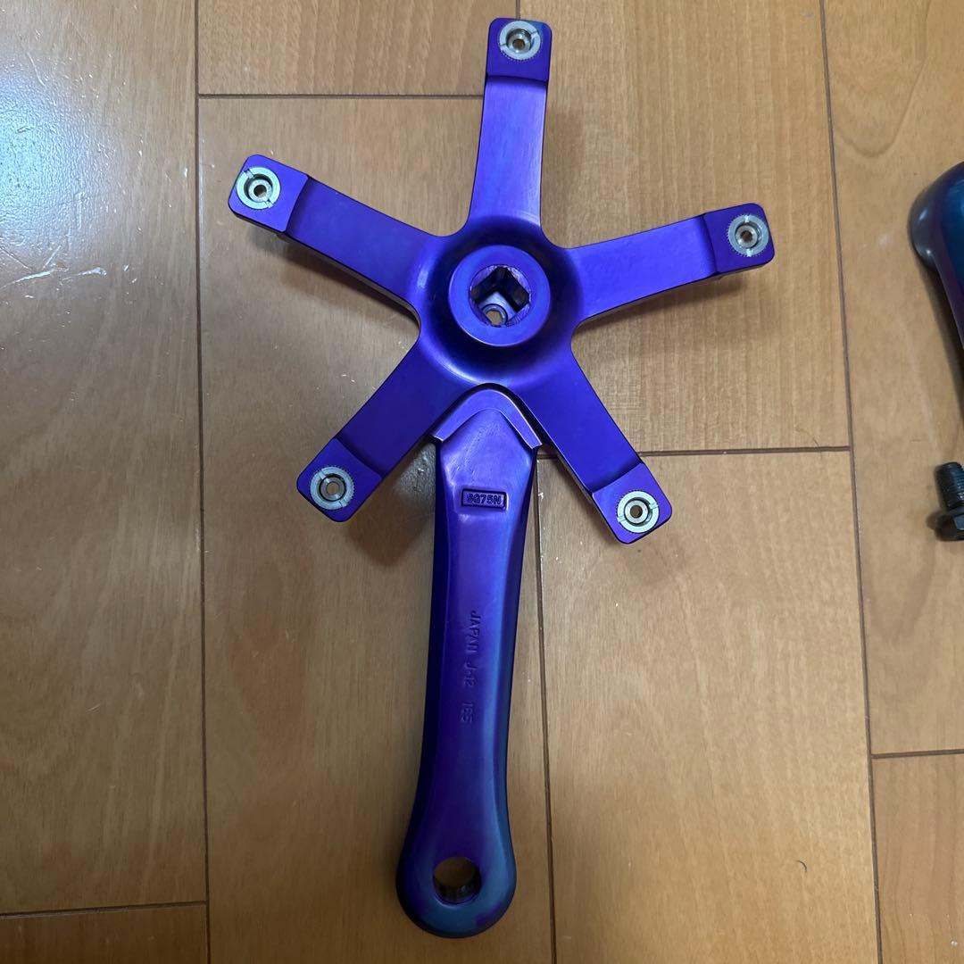 MASH X Sugino 75 Purple/Blue クランク　BBセット