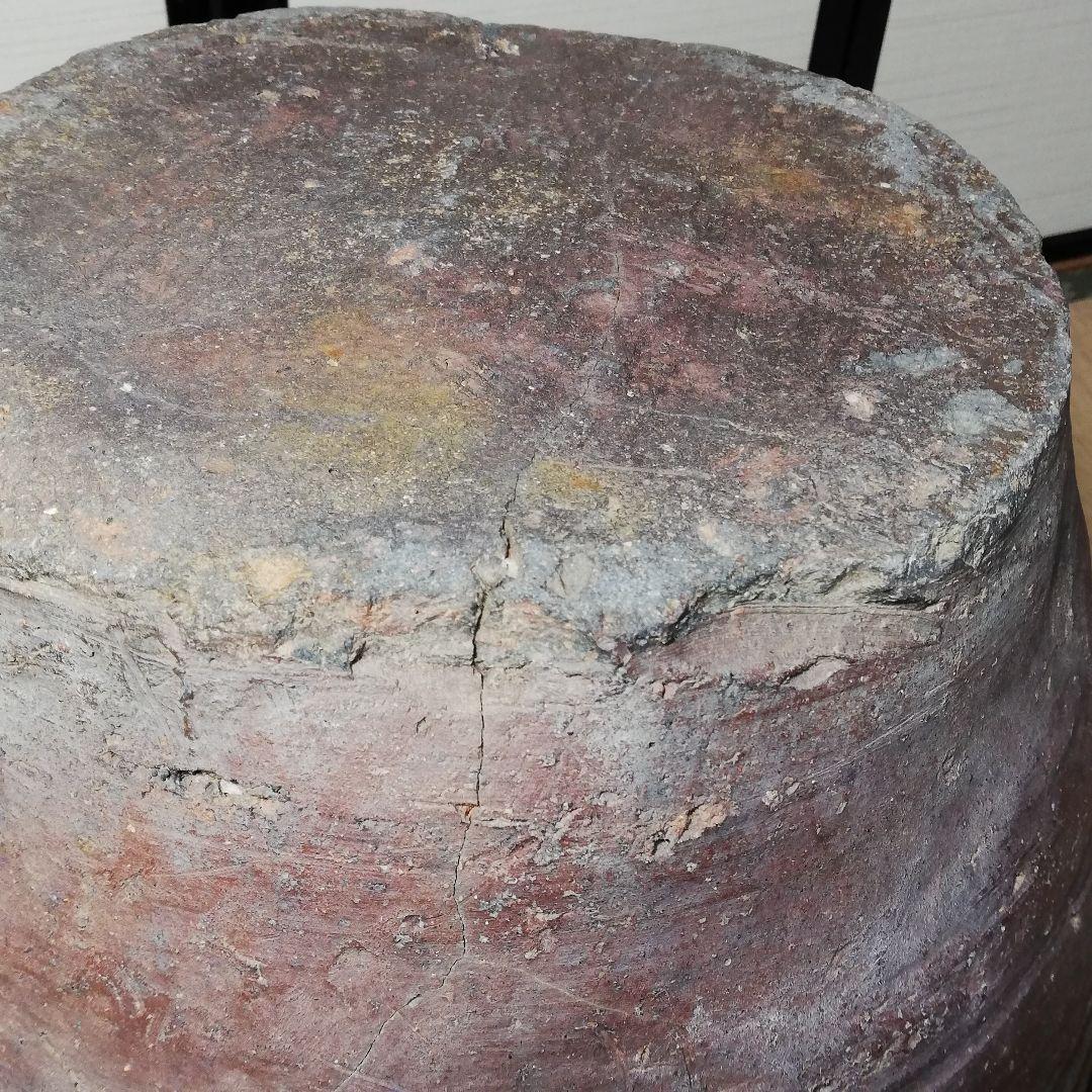 【水漏れ注意】室町時代 古備前 水甕 備前焼 水屋瓶 置物 インテリア 植木鉢