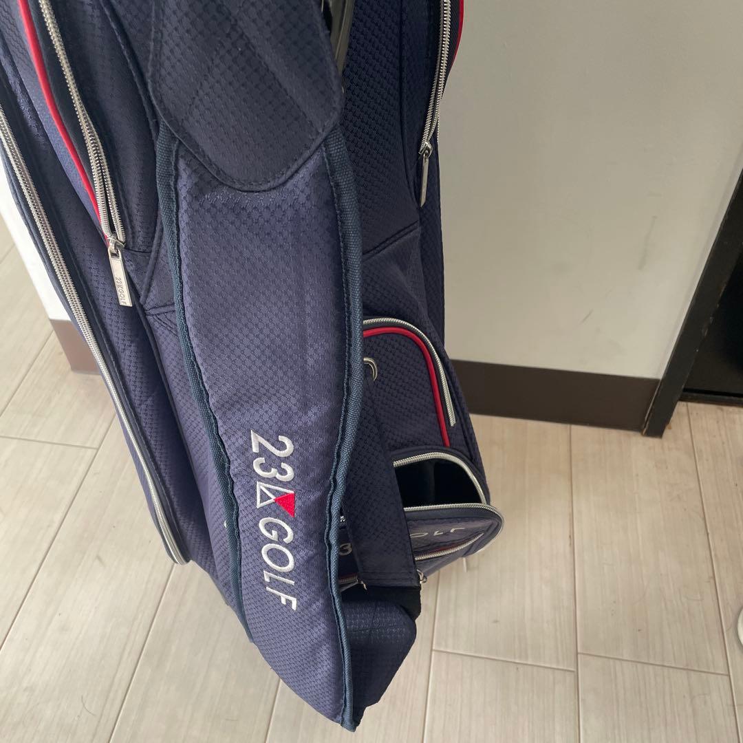 23区GOLF キャディバック ネイビー/レッド