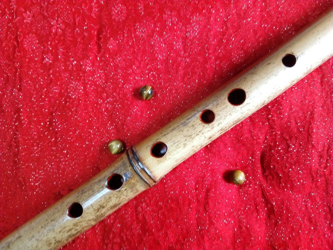 23 えみしの笛　蝦夷の笛　山岳笛　和笛　正ドレミ調六穴三本調子　根岸篠笛工房