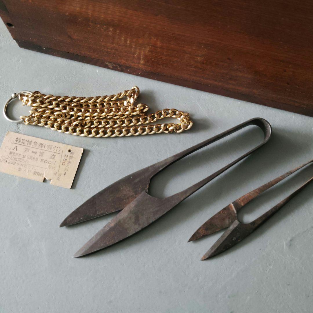 銭箱　木箱　内容物そのままに　時代もの　骨董　古家具　古道具　アンティーク