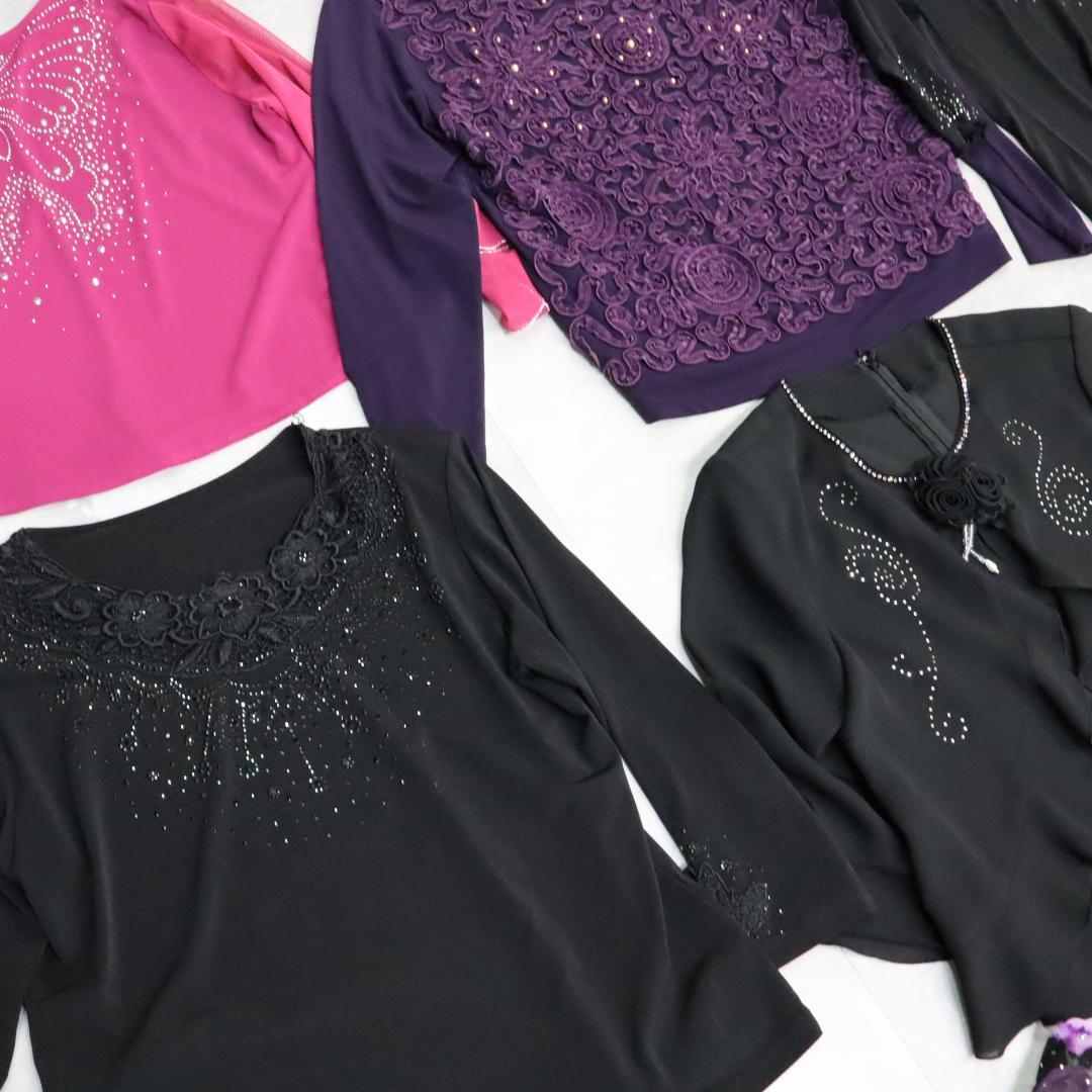 【美品 社交ダンス 衣装 レッスン着 20着 まとめ売り】ブラウス トップス