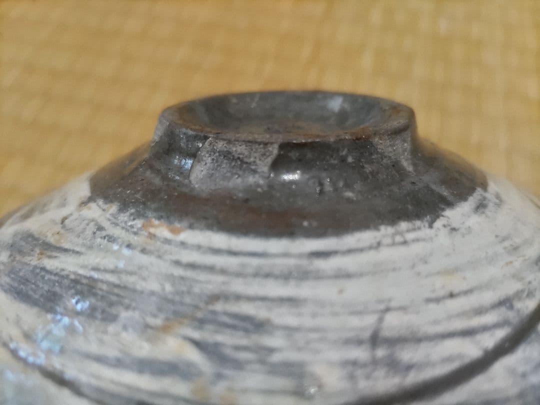 李朝　刷毛三嶋　皿（13.4cm）良品！