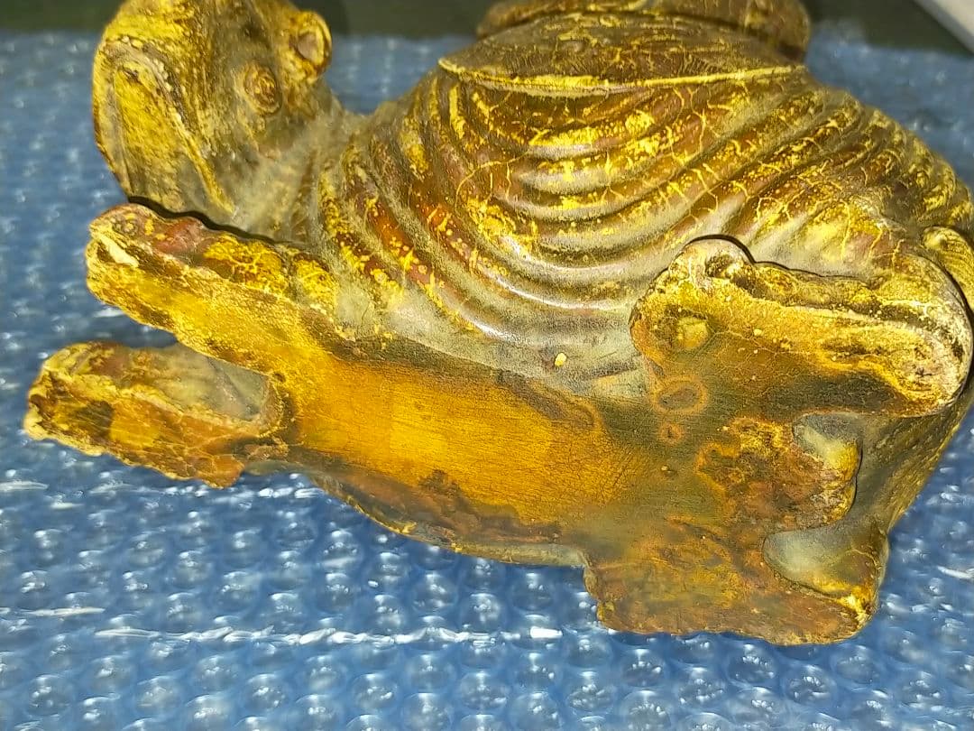 ♥値下げ！中国　石彫　彫刻作品　２．５ｋｇ　獣　達磨　石製　骨董　古玩