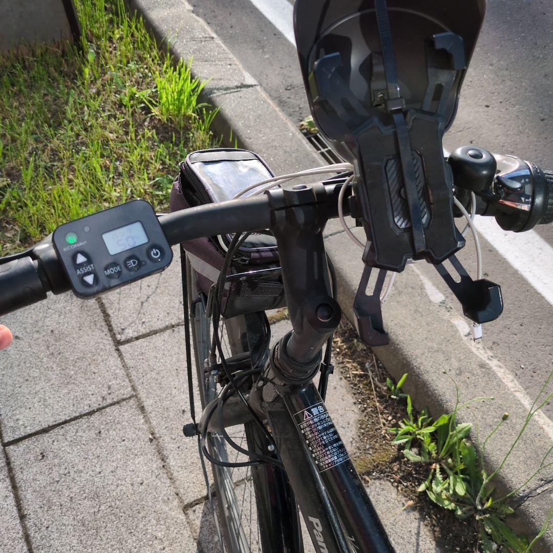 ベロスター　配達仕様電動アシスト自転車 シティタイプ 黒　バッテリー２個セット