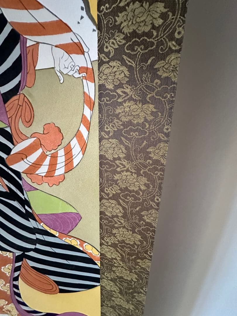 美人画　掛軸 浮世絵　未使用品　桐箱