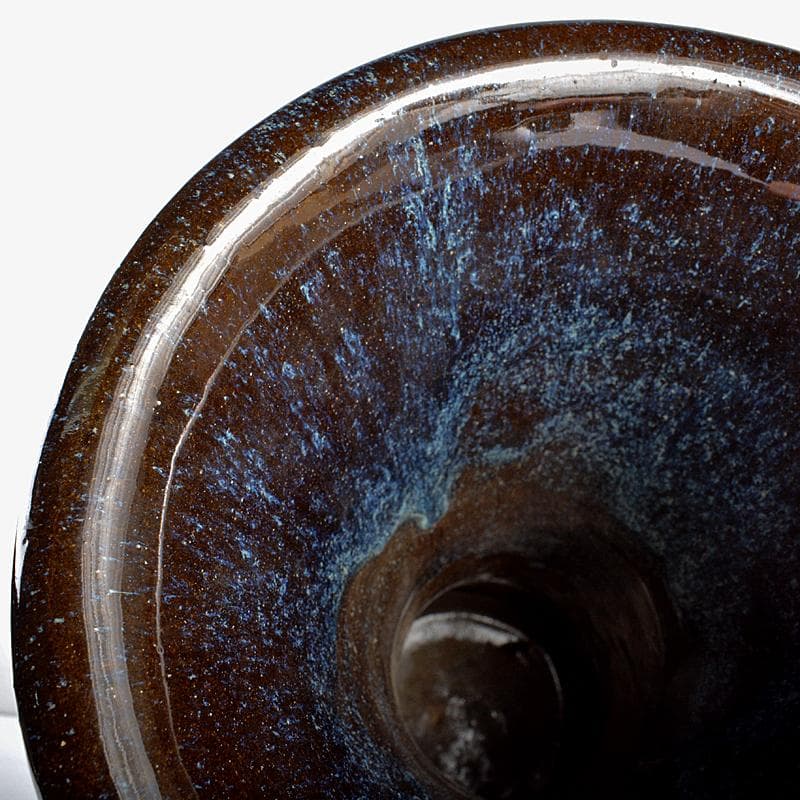 中国　海鼠釉　尊式瓶　在銘　M　R5381B