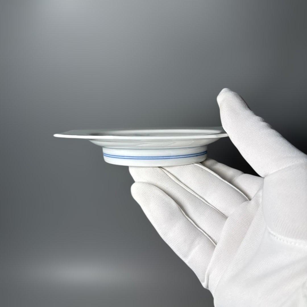 人間国宝　十三代　今泉今右衛門　高級ライン　色鍋島獅子牡丹高台皿　五点揃い　共箱