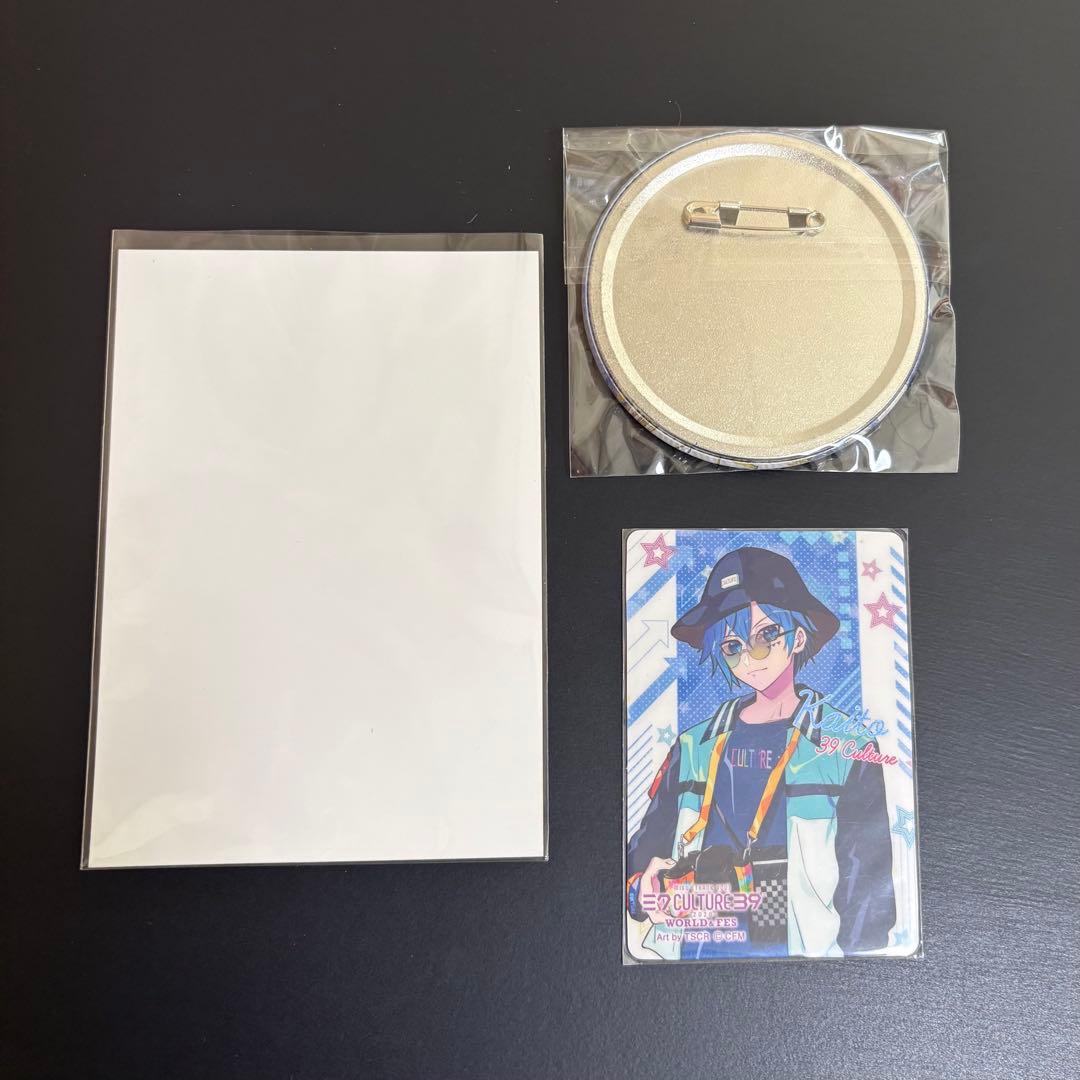 39culture 2020 KAITO 缶バッジ 特典ブロマイド カード/赤倉