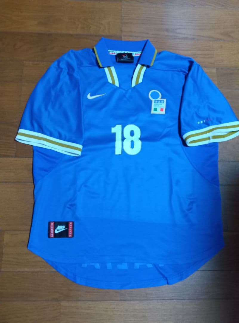 イタリア代表　96-98 バッジョ　18番　当時物　美品　正規品