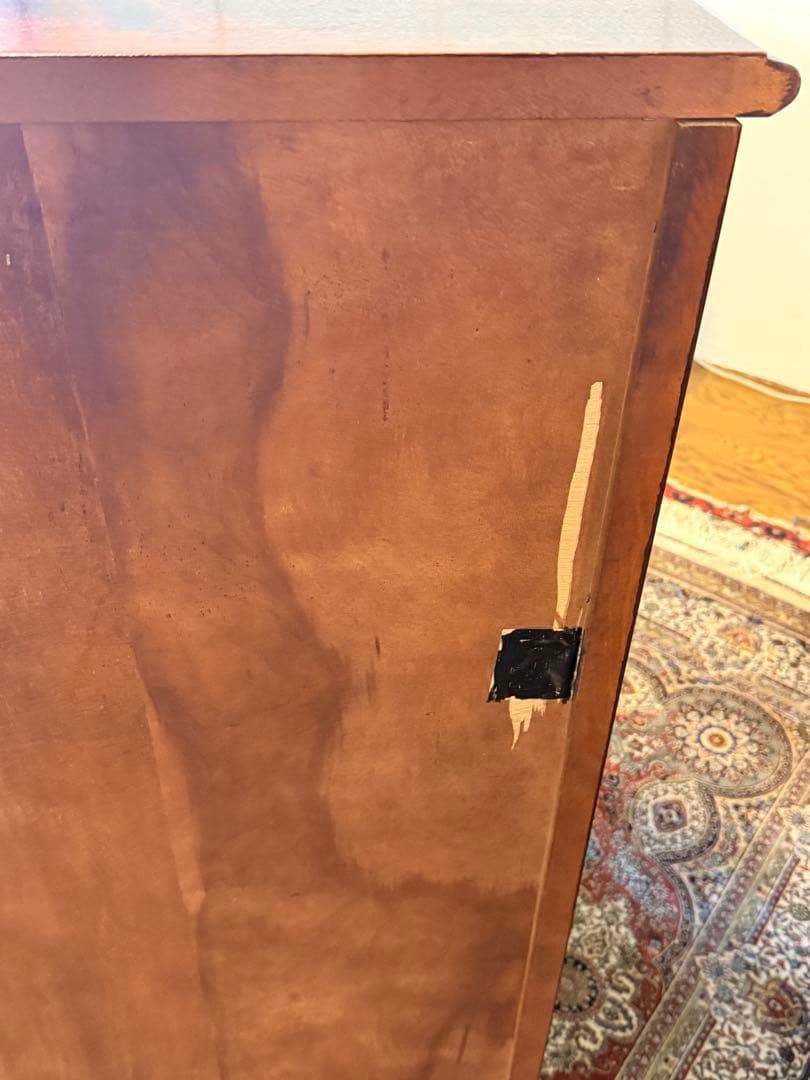 木製 収納付きデスク／ライティングビューロー 書斎机