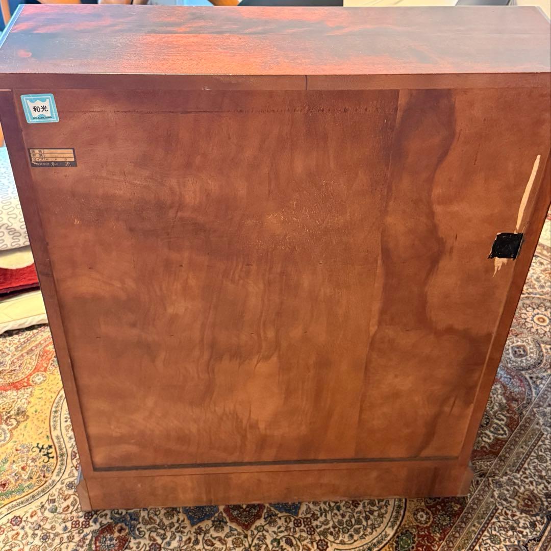 木製 収納付きデスク／ライティングビューロー 書斎机