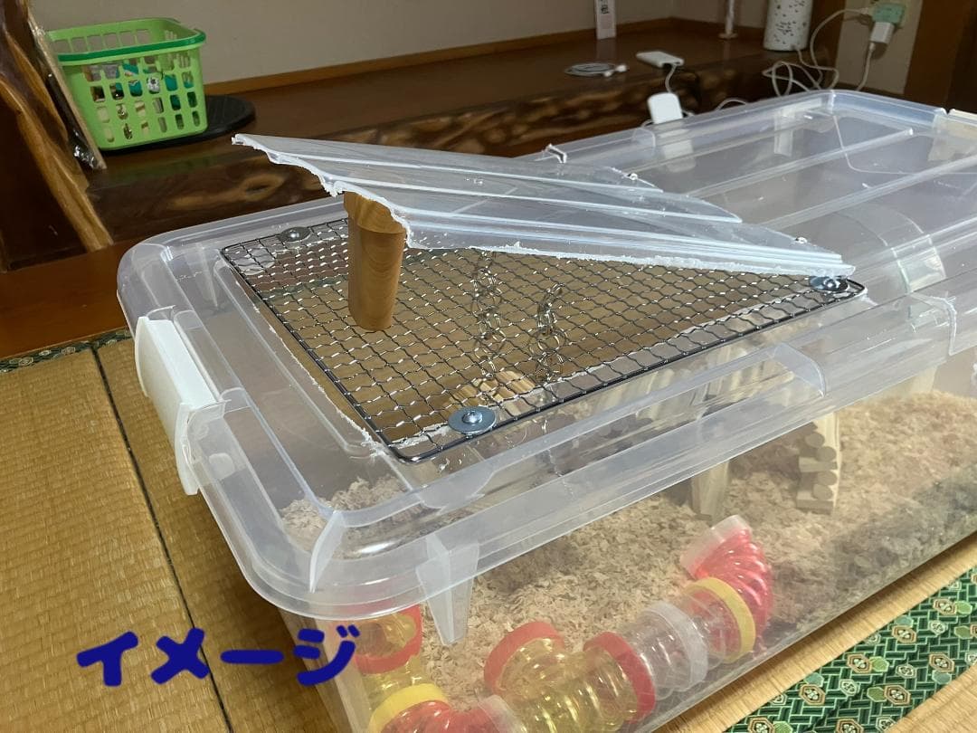 ①【お得2個セット】広い大きい快適なハムスター　ケージ　ゲージ【DIY】給水器付