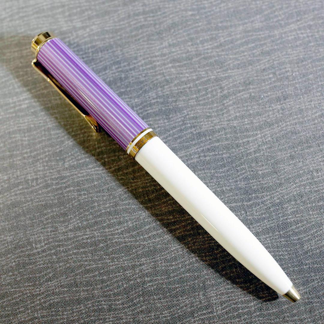 【限定品 美品】ペリカン ボールペン Ｋ６００ バイオレット ホワイト