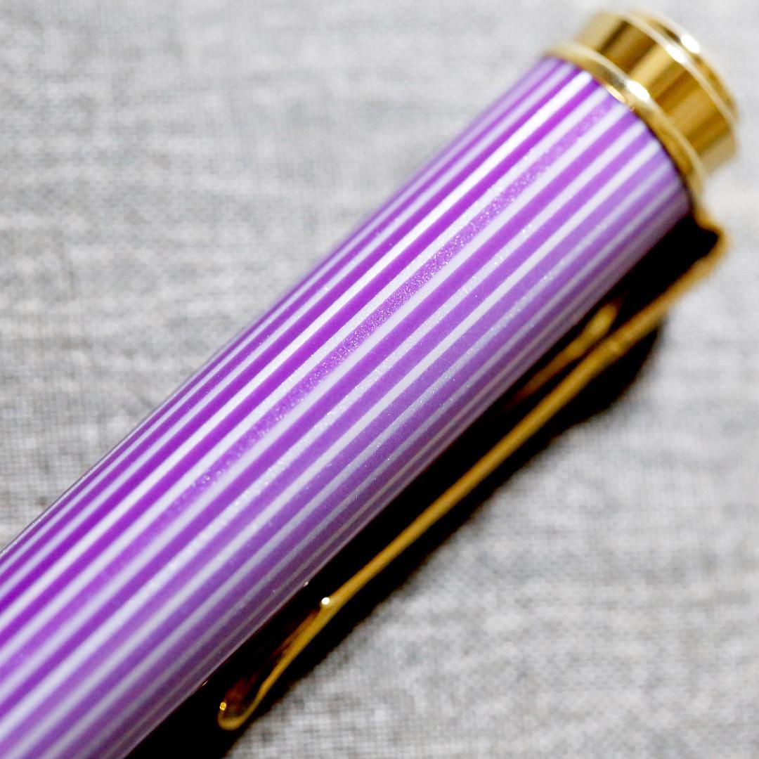 【限定品 美品】ペリカン ボールペン Ｋ６００ バイオレット ホワイト