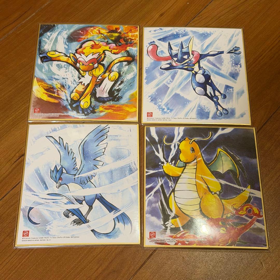 ポケモン 色紙 art4 全16種 Pokémon ART色紙　ミニ色紙 当時物