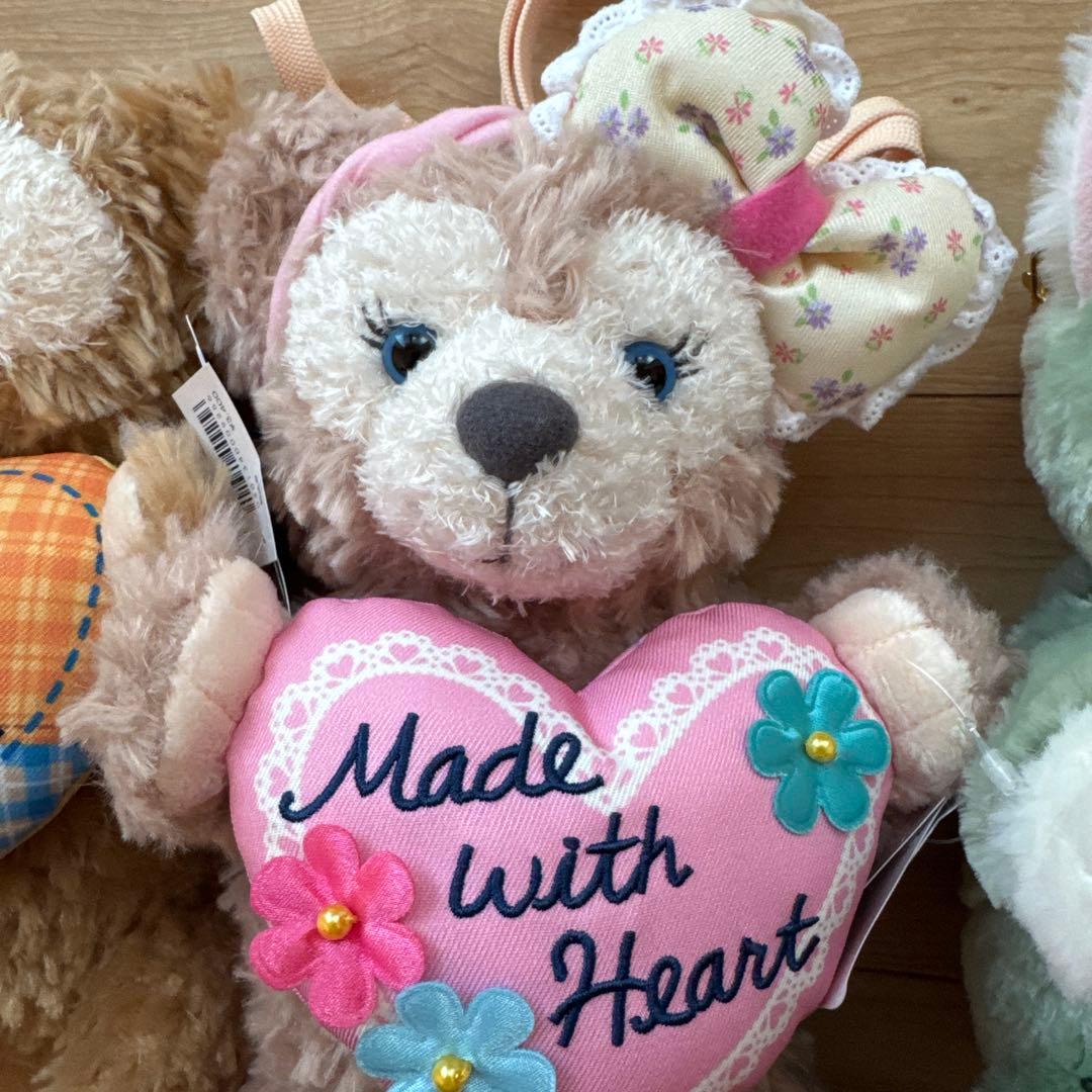 ハートウォーミングデイズ　ぬいぐるみポシェット　ダッフィー　ジェラトーニ　セット