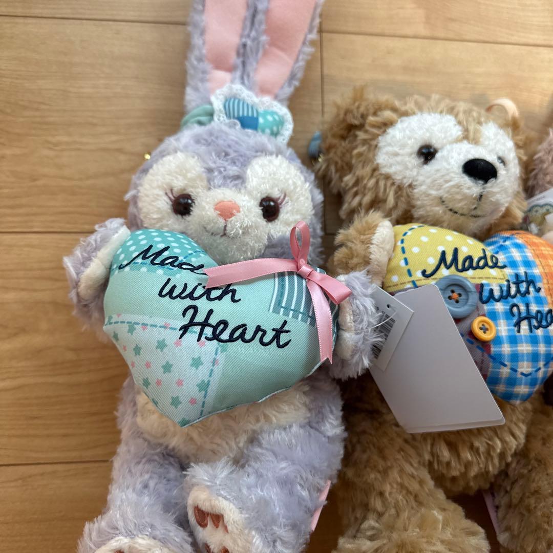 ハートウォーミングデイズ　ぬいぐるみポシェット　ダッフィー　ジェラトーニ　セット