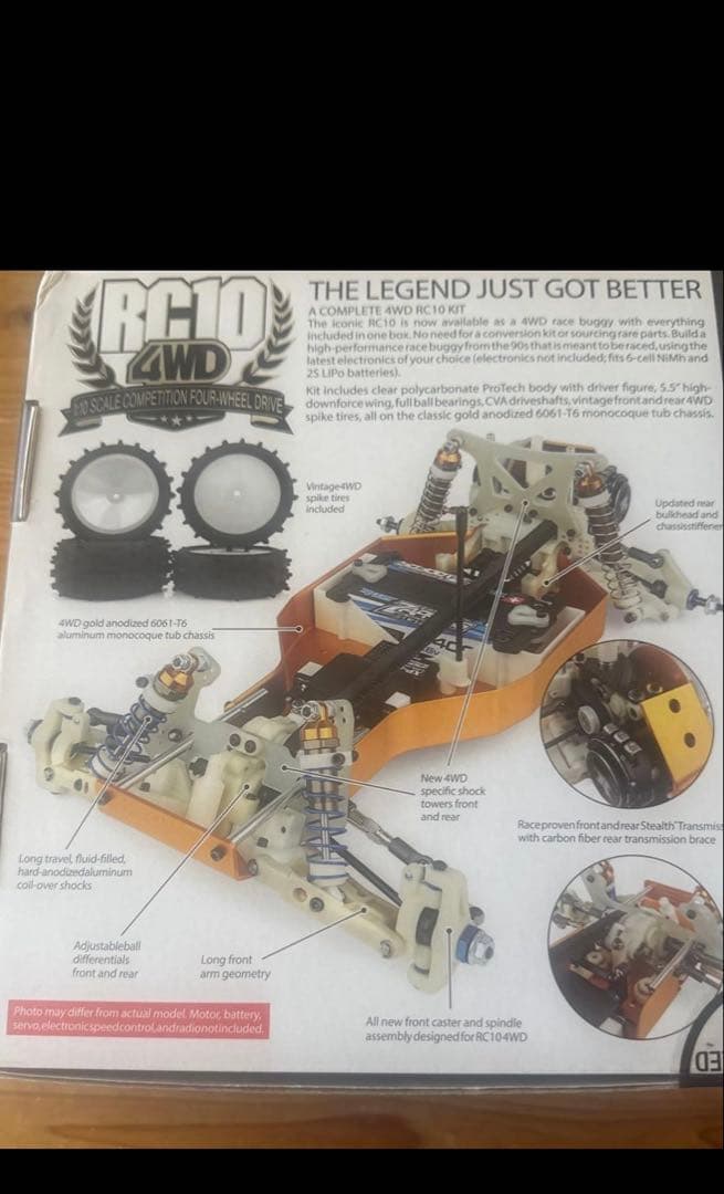 新品未使用　TEAM ASSOCIATED RC10 4WDオフロードカーキット