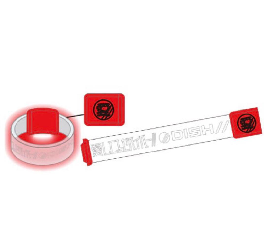 DISH//ライトバングル、ラバーバンド、キーホルダー、リングライトセット