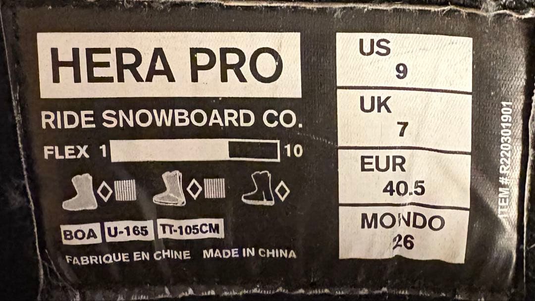 RIDE HERA PRO スノーボードブーツ