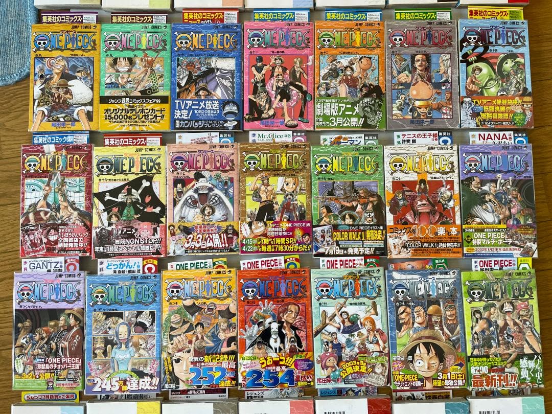 美品　ワンピース　全巻　初版　帯　冊子　コミック　漫画　ガイドブック　ジャンパラ