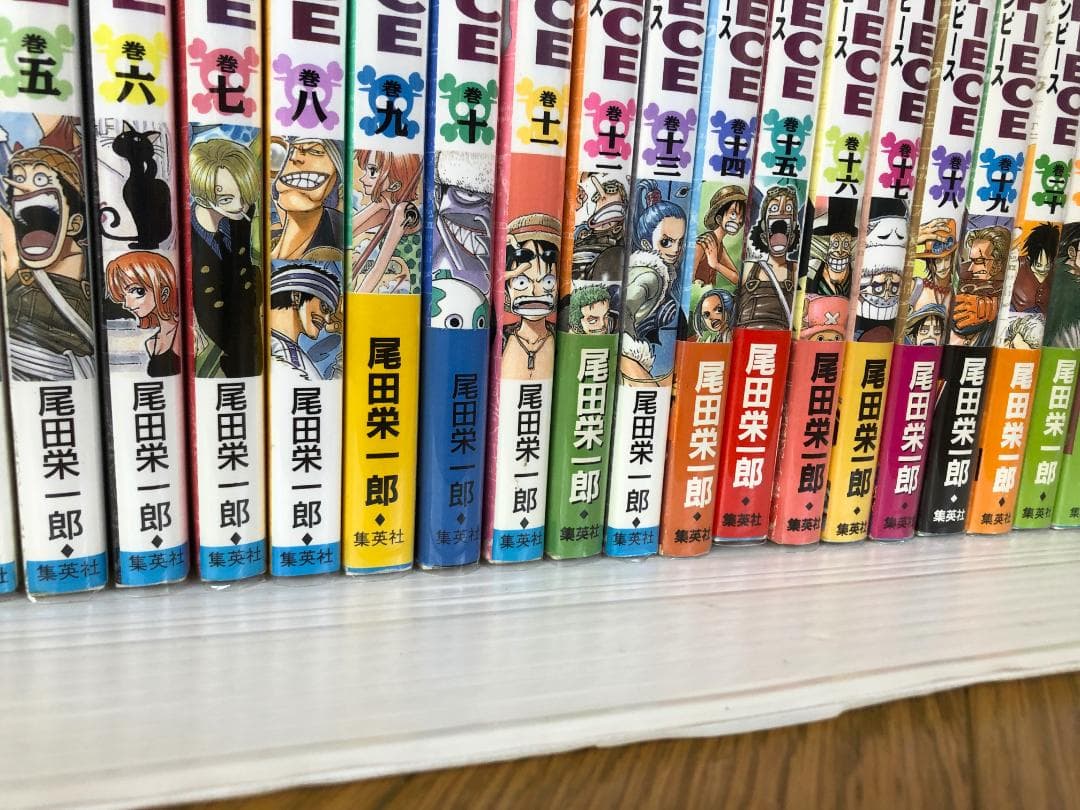 美品　ワンピース　全巻　初版　帯　冊子　コミック　漫画　ガイドブック　ジャンパラ