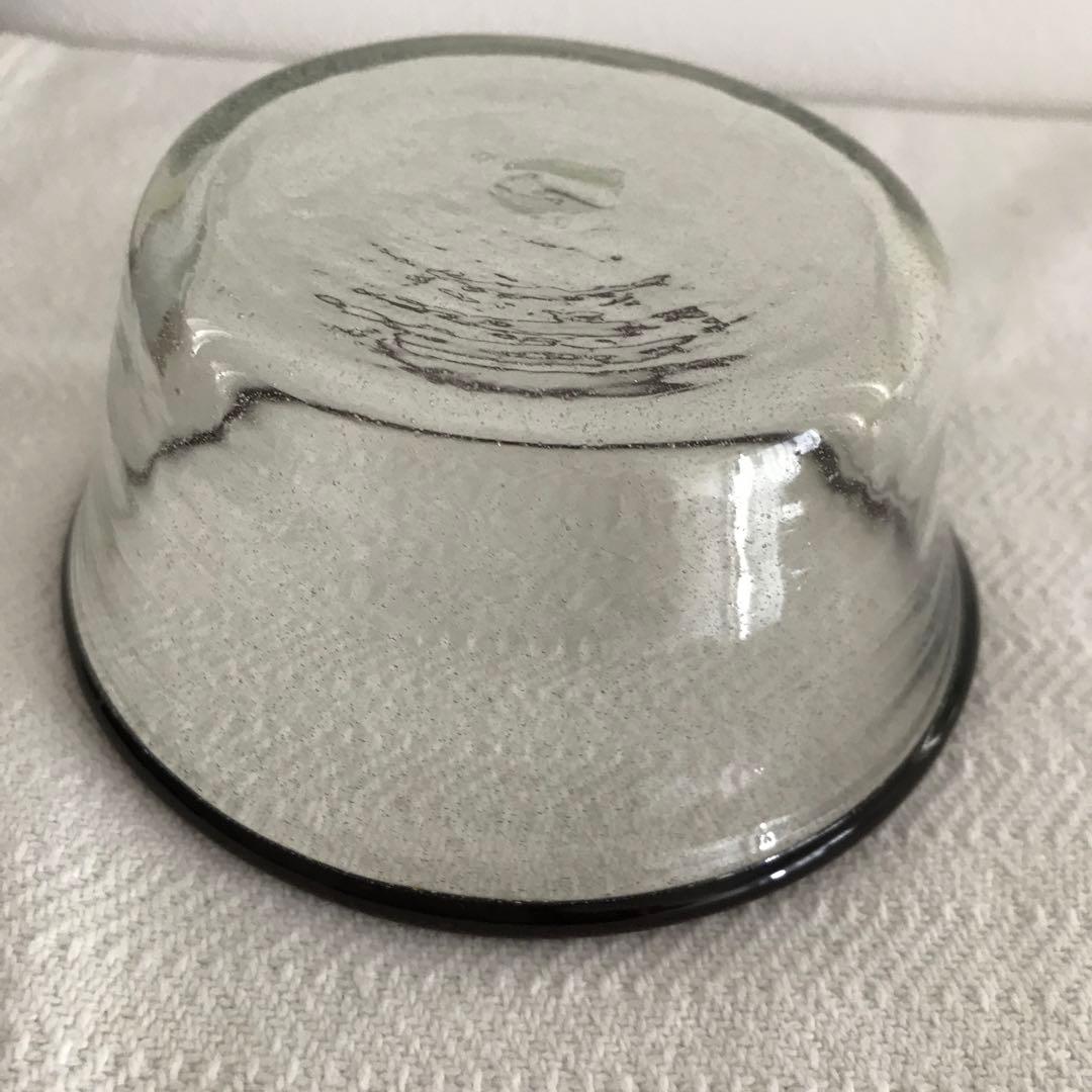 小谷眞三　倉敷ガラス　吹きガラス　ボウル　　(舩木倭帆 小谷栄次　民藝)