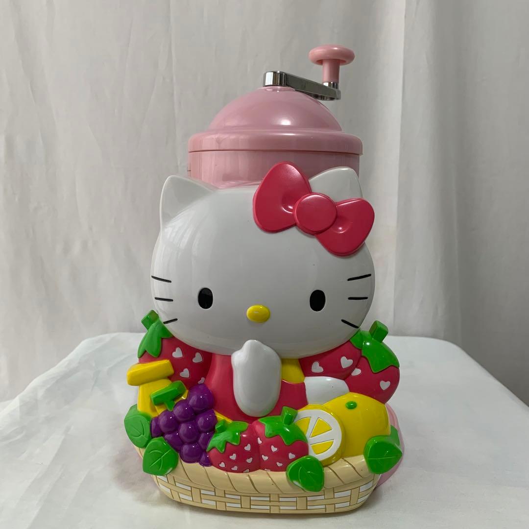 希少】HELLO KITTY 手動かき氷器 箱付 サンリオ 2005 当時物