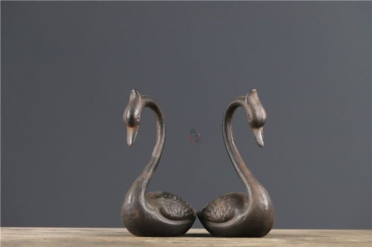 鉄器 白鳥 家 熱品 書道具 文房具 工芸品 美術品 コレクション 置物