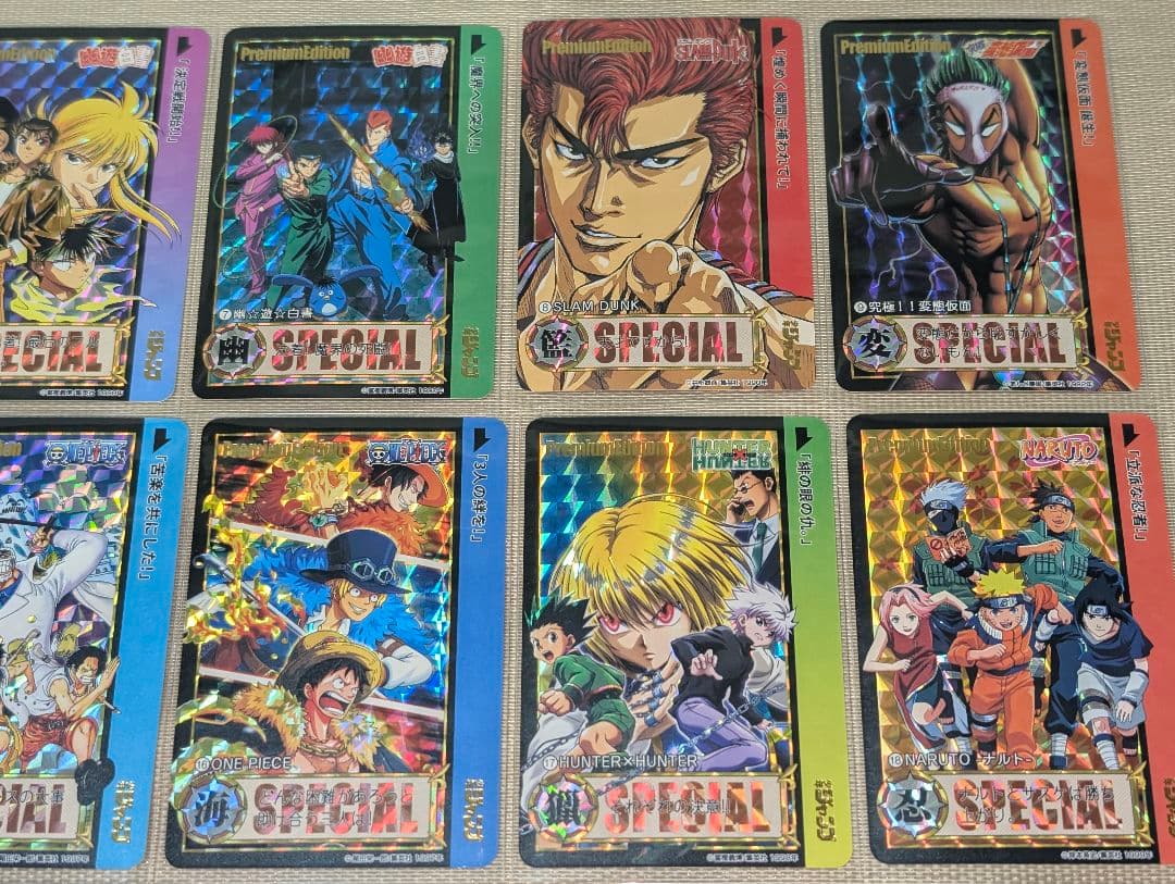 少年ジャンプ　プリズムキャラクターカード　54枚スリーブ入りセット①