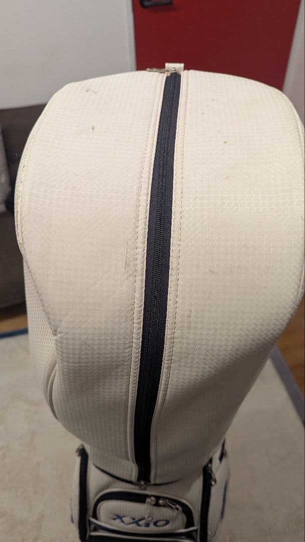 XXIO キャディバッグ プロレプリカ　ホワイト/ブルー