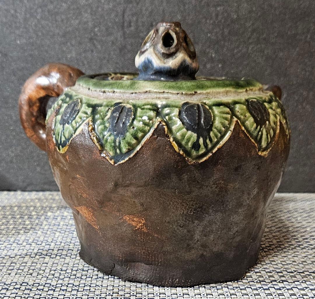 古琉球系　鉄釉　緑釉　青釉　急須　酒次 花入　オブジェ　酒器　カラカラ　壺屋焼