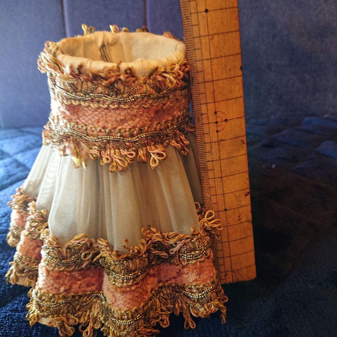 専用、フランス☆オーガンジー&リボンレース、ランプシェード、アンティーク