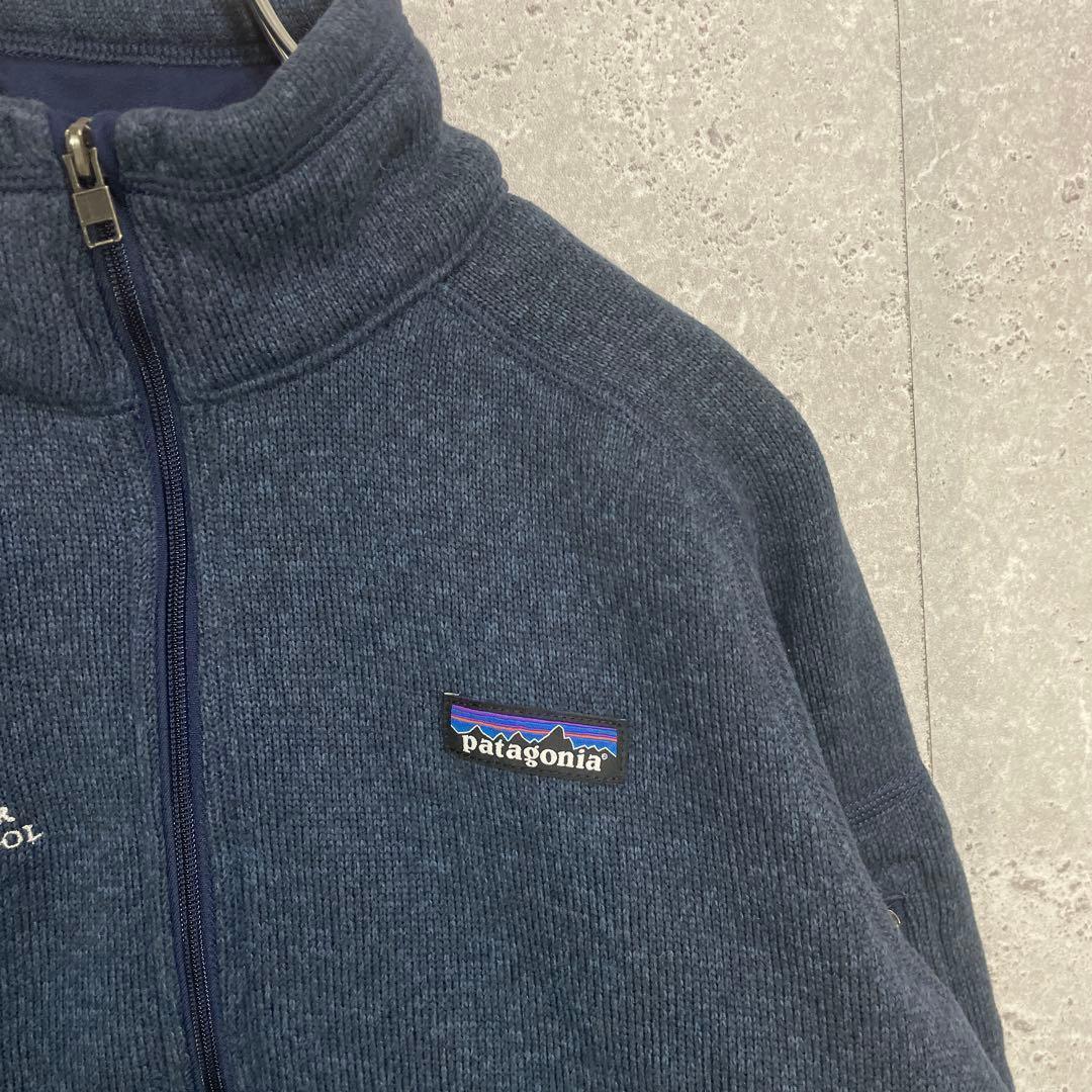 パタゴニア　ベターセーター　ハーフジップ　刺繍ロゴ　古着　M