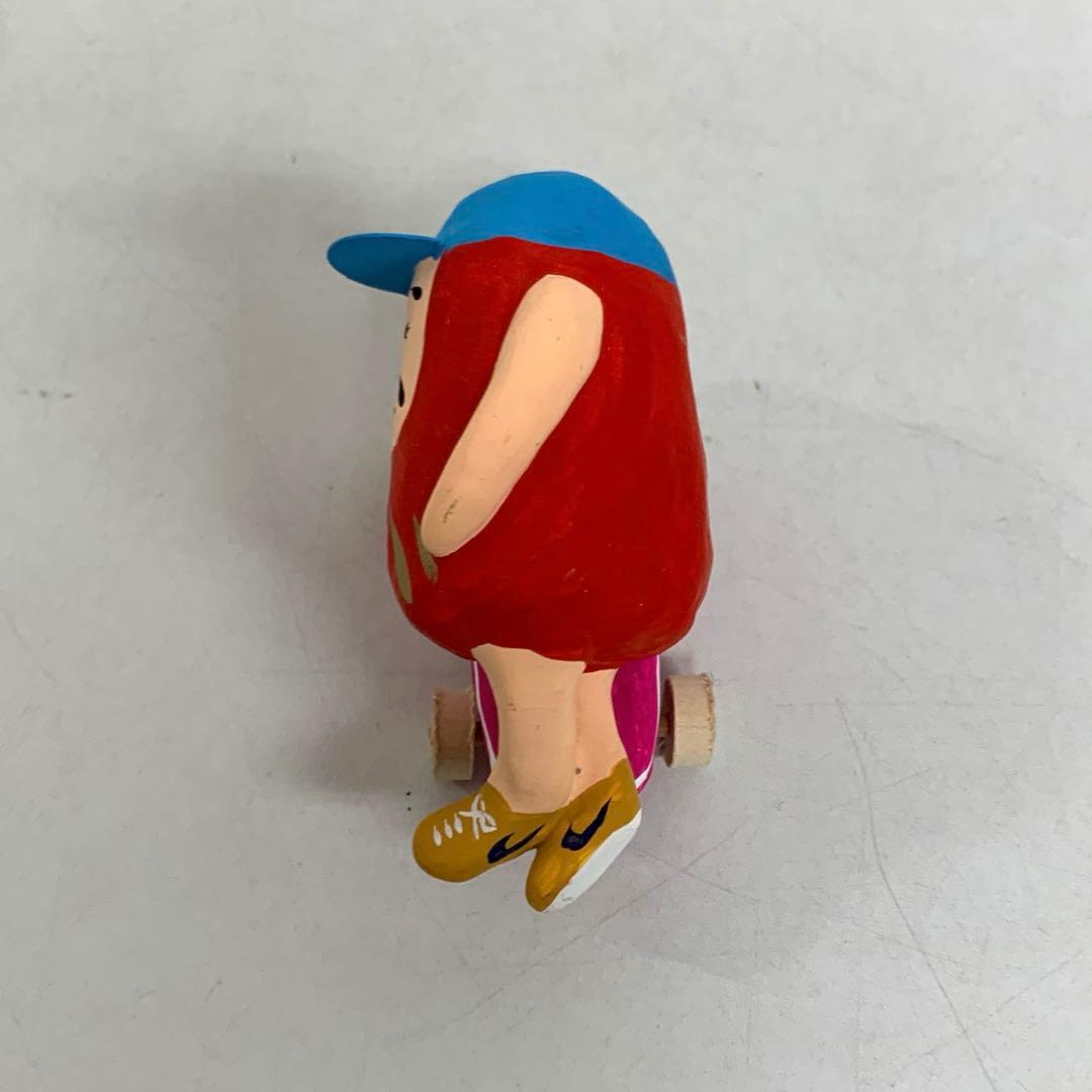 【縦横さま専用】スケボーだるま スケボーダルマ 達磨 寿印 赤 ピンク 張子