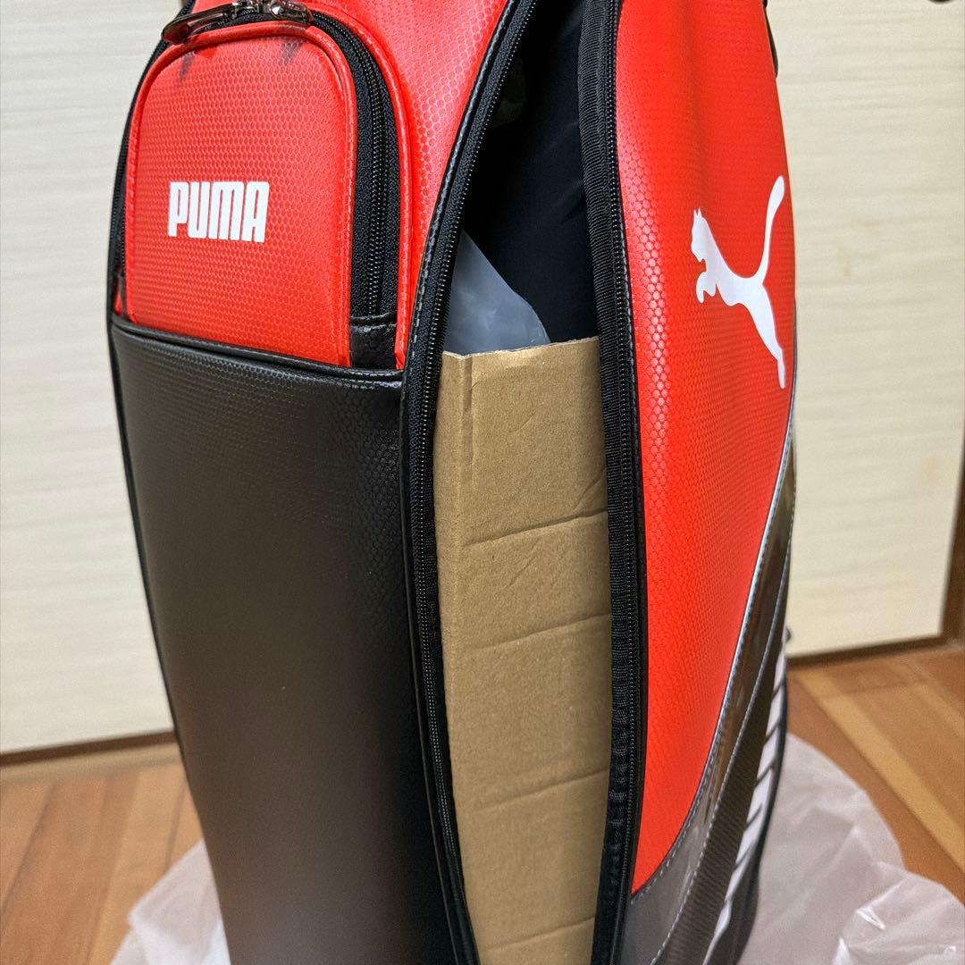 値下げ‼️新品早い者勝ち‼️22PUMA キャディバッグ ブラック/オレンジ9.5型