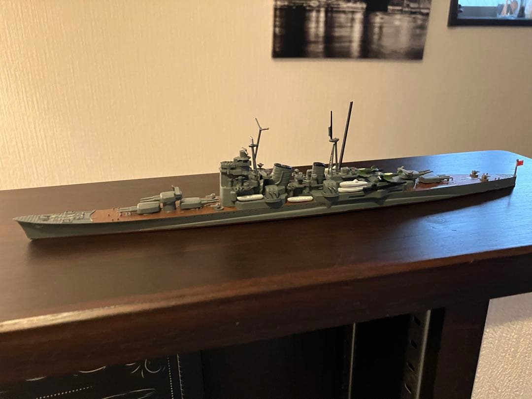 戦艦　ジオラマ　重巡洋艦足柄　ジオラマにします