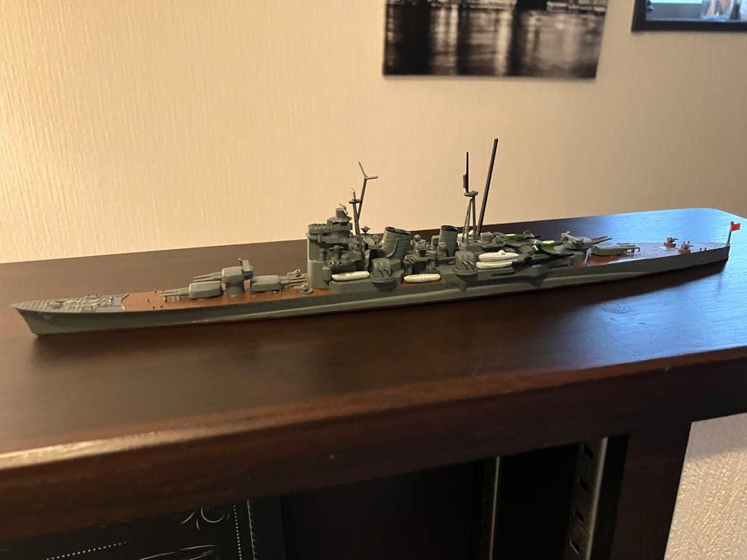 戦艦　ジオラマ　重巡洋艦足柄　ジオラマにします