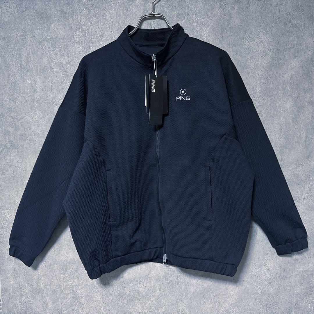 【新品】 PING ピン ロゴ フルジップ ジャケット アウター ブラック M