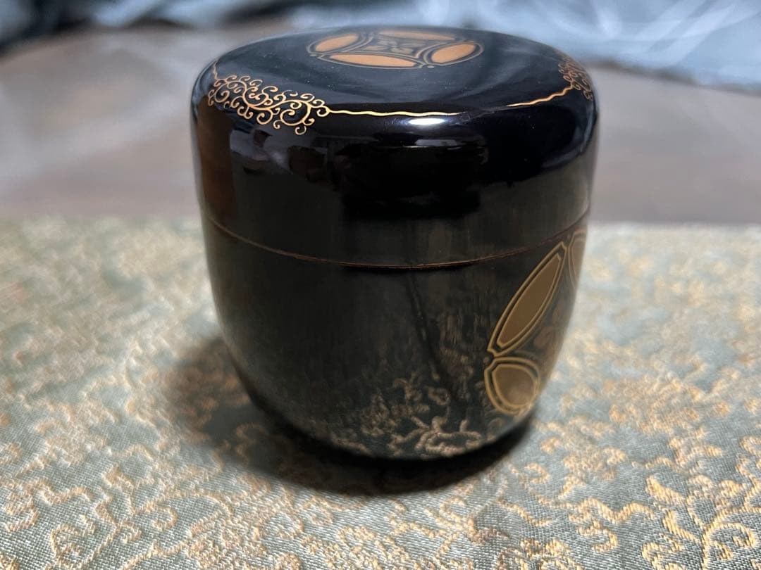 小堀遠州好 唐草七宝蒔絵 棗 塗師宗哲造 茶道具