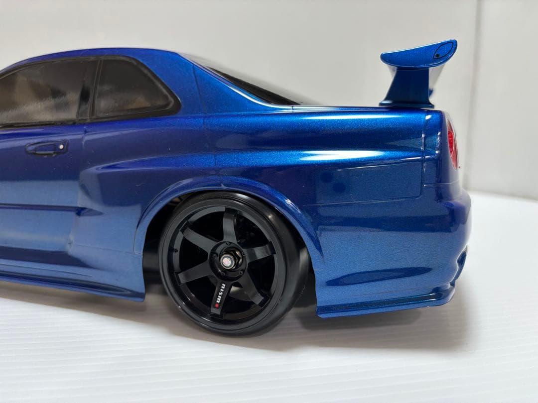 【未走行】タミヤ TT-02 メカ無し ＋ R34 GT-Rボディー